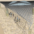 Conception de toit structurel du cadre d&#39;espace en acier préfab